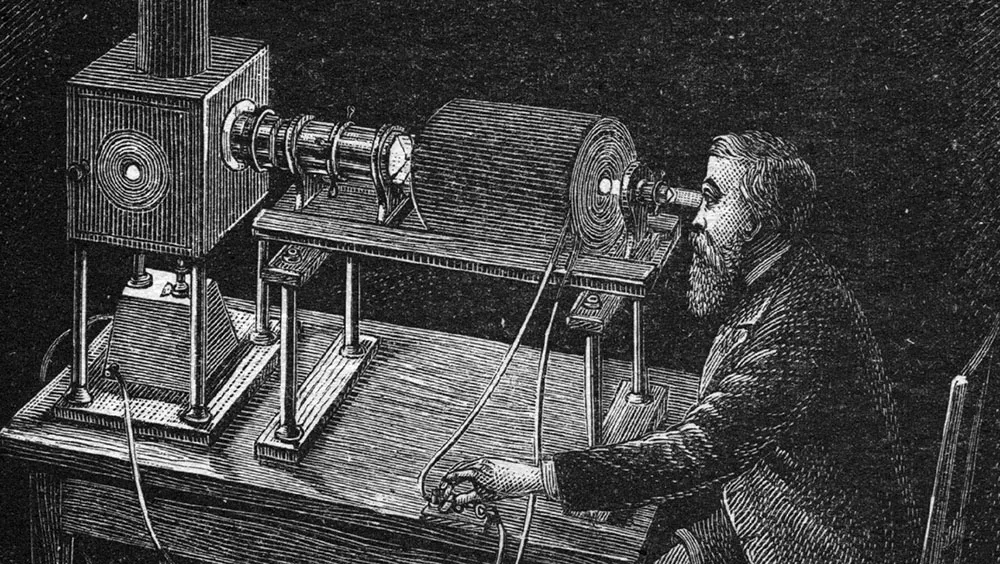 Animal Magnetism James Clerk Maxwell, sits at a machine investigating magnetism and light © Getty Images