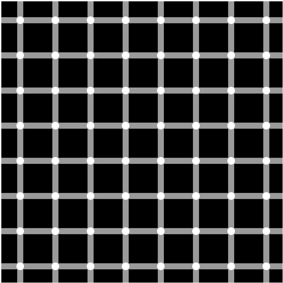 Black and white grid pattern.