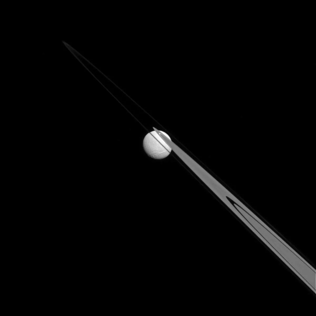 Saturn moon Tethys © NASA Saturn moon Tethys © NASA