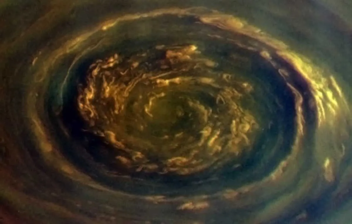 Saturn's north pole © NASA Saturn's north pole © NASA